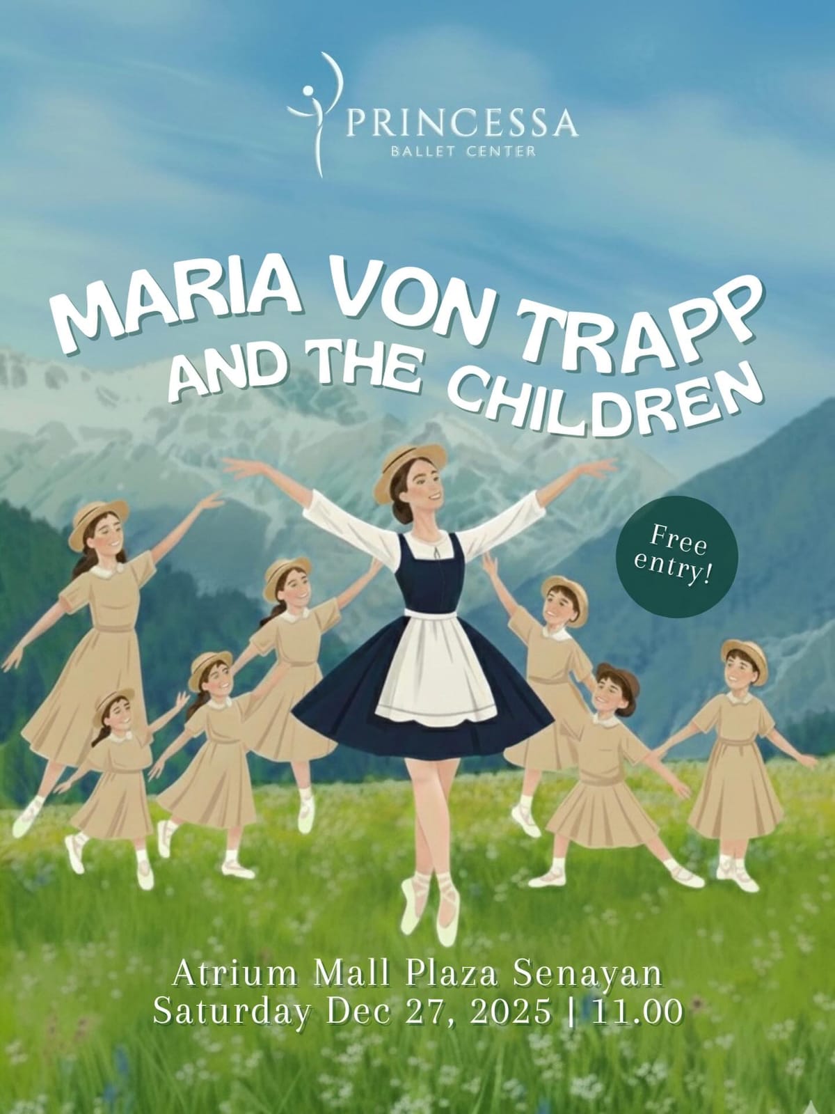 Maria von Trapp and the Children poster